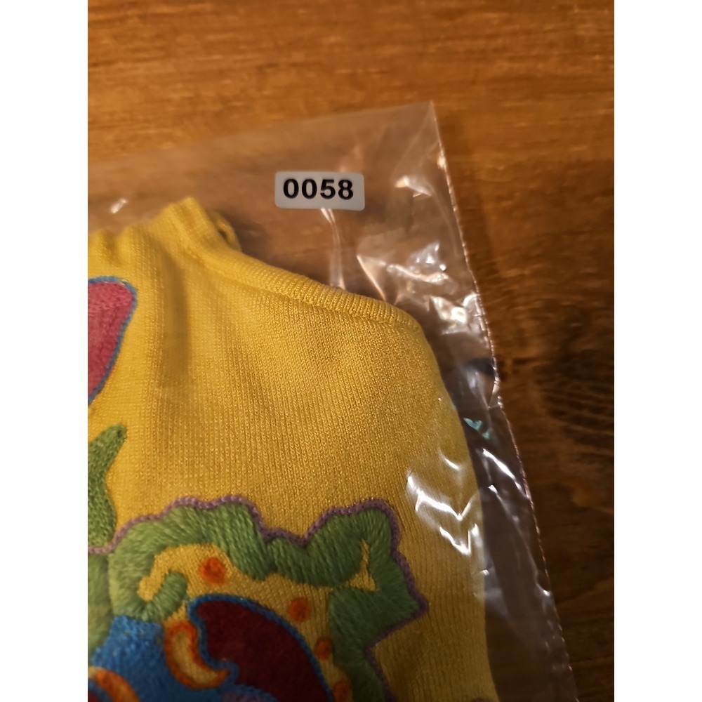Polo Ralph Lauren Silk Yellow Embroidered Women Halter Top Size LARGE - Picture 10 of 10